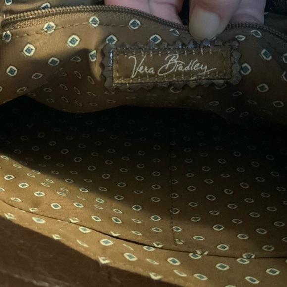 Vera Bradley Dual Strap Quilted Plaid Shoulder Bag Red, Blue, Tan - Picture 7 of 15